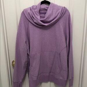 NWT L.L. Bean Lavender Cowl-Neck Pullover